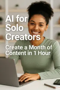 SoloCreatorAI.com - AI for Solo Creators, Create a Month of Content in 1 Hour