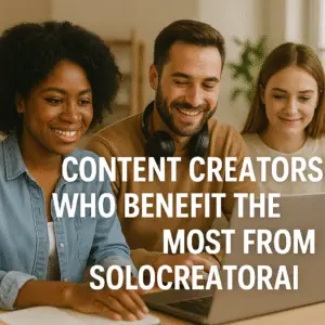 SoloCreatorAI.com - Content Creators Who Benefit The Most from SoloCreatorAI